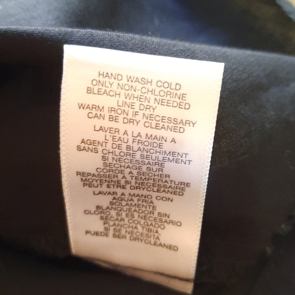 Michael Kors black floral embroidered top small - Picture 9 of 12